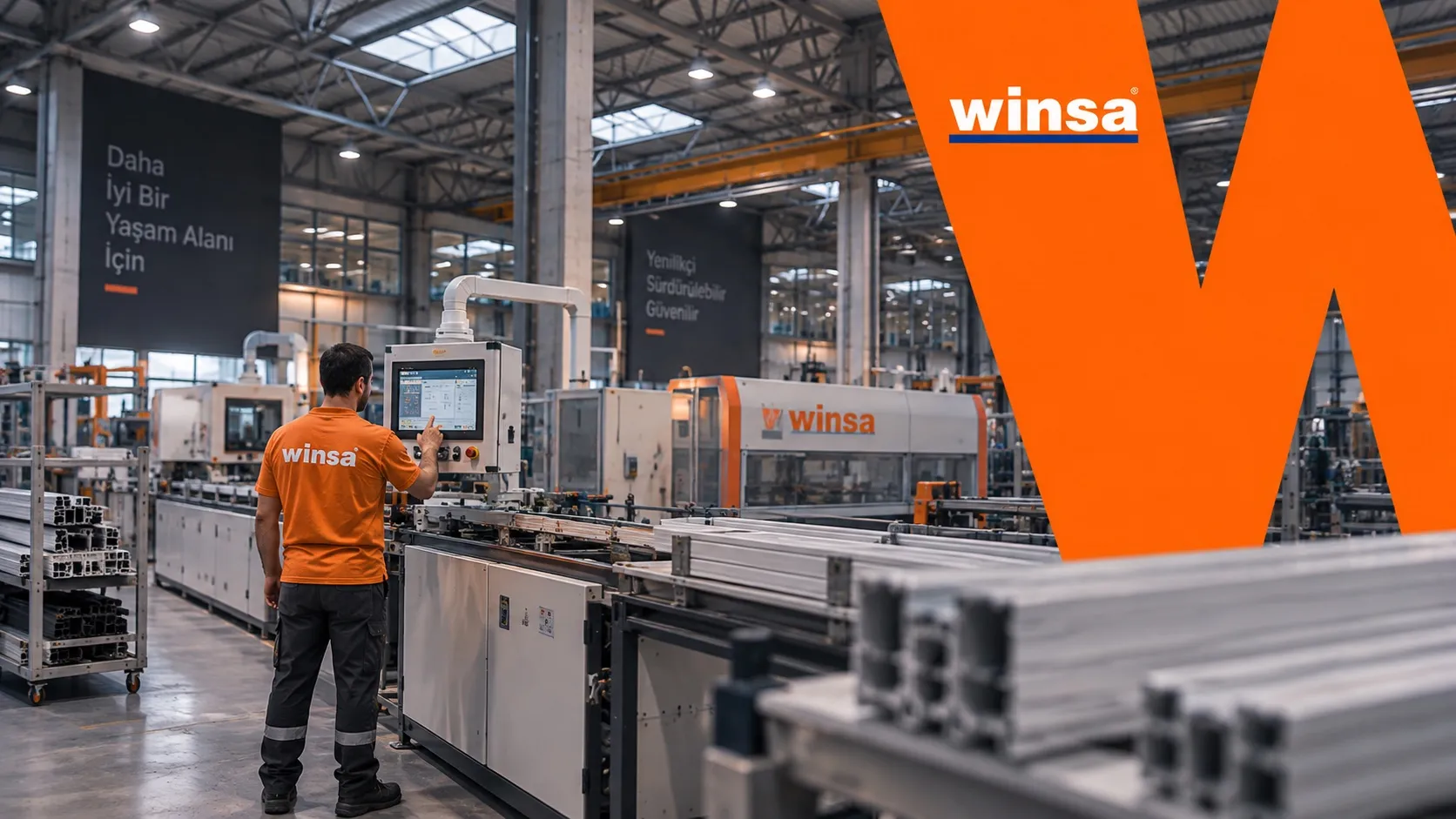Winsa'nın PVC profil üretim tesisi